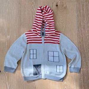 EUC baby gap sweater hoodie in 18-24 months
